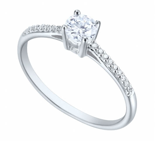 Diamond engagement ring in 18 Karat gold - R18340 - image 1