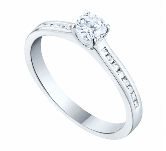 Diamond engagement ring in 18 Karat gold - R31737 - image 1