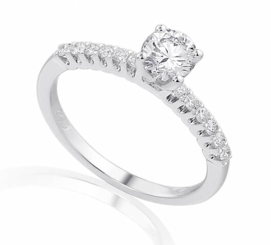 Diamond engagement ring in 18 Karat gold - R43119 - image 1