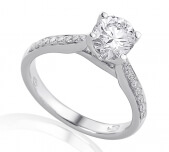 Diamond engagement ring in 18 Karat gold - R43161 - image 1