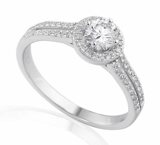 Diamond engagement ring in 18 Karat gold - R44137 - image 1