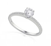 Diamond engagement ring in 18 Karat gold - R51449 - image 1