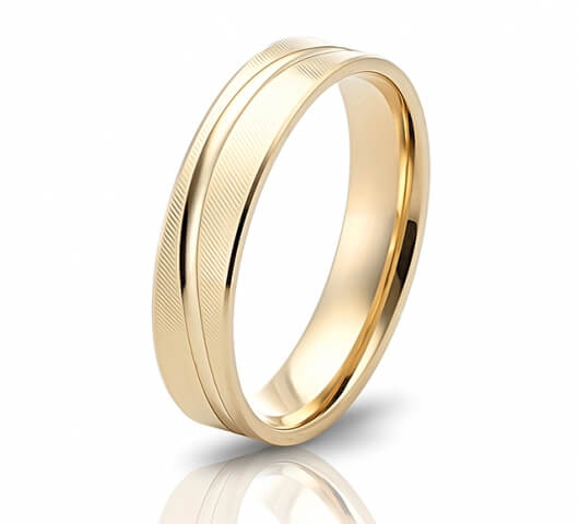 Wedding ring in 18 Karat gold - WRM002 - image 2