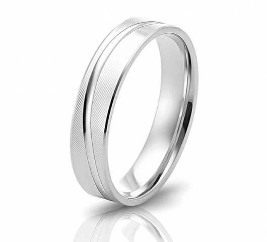 Wedding ring in 18 Karat gold - WRM002 - image 1