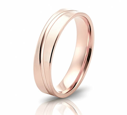 Wedding ring in 18 Karat gold - WRM002 - image 3
