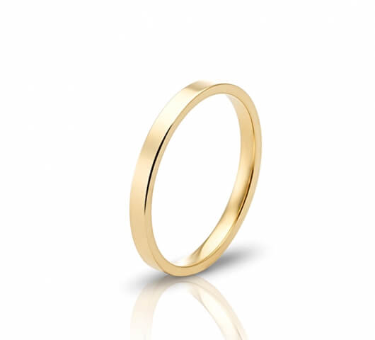 Wedding ring in 18 Karat gold - WRM003 - image 2