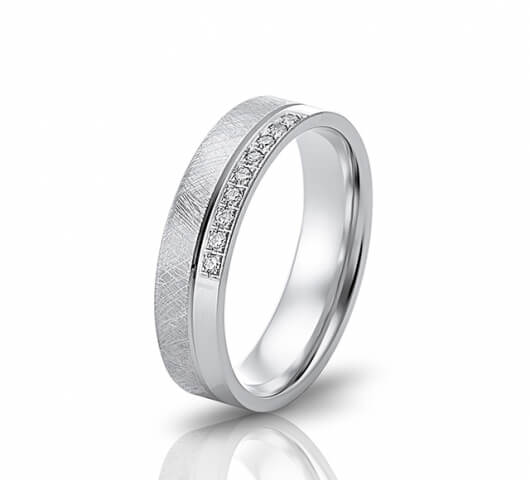 Wedding ring in 18 Karat gold - WRW005 - image 1