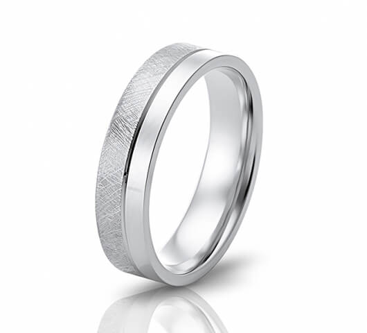 Wedding ring in 18 Karat gold - WRM005 - image 1