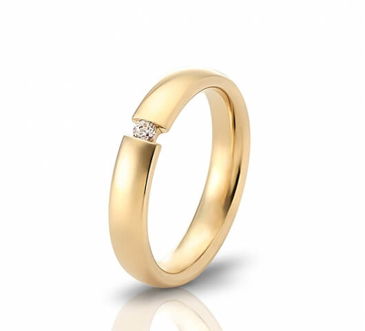 Wedding ring in 18 Karat gold - WRW006 - image 2