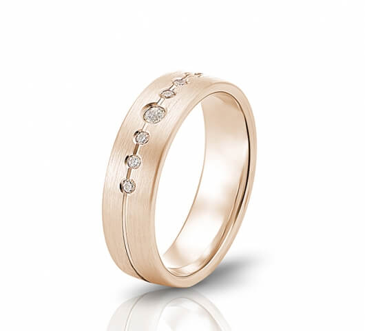 Wedding ring in 18 Karat gold - WRW008 - image 3