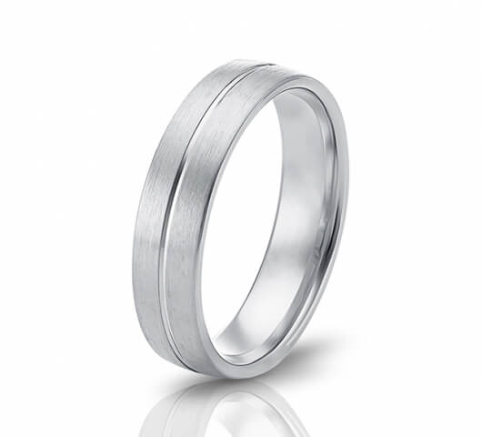Wedding ring in 18 Karat gold - WRM008 - image 1