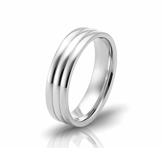 Wedding ring in 18 Karat gold - WRM009 - image 1