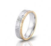 Wedding ring in 18 Karat gold - WRW011 - image 2
