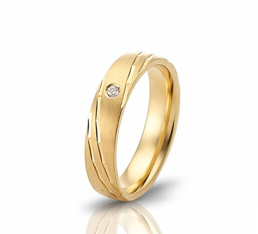 Wedding ring in 18 Karat gold - WRW012 - image 2