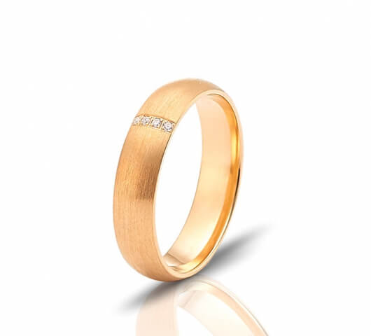 Wedding ring in 18 Karat gold - WRW013 - image 2