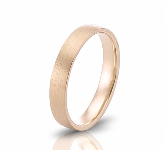 wedding ring in 18 Karat gold - WRM014 - image 3
