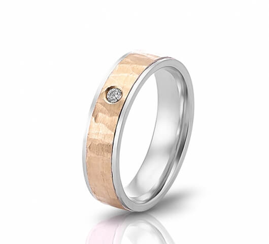Wedding ring in 18 Karat gold - WRW015 - image 2