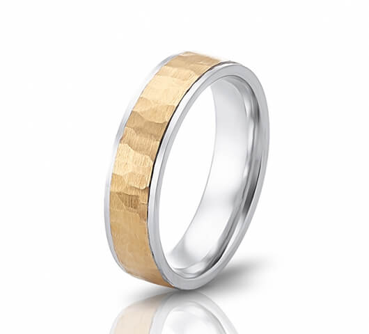 Wedding ring in 18 Karat gold - WRM015 - image 1