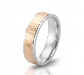 Wedding ring in 18 Karat gold - WRM015 - image 2