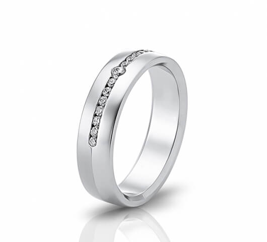 Wedding ring in 18 Karat gold - WRW016 - image 1