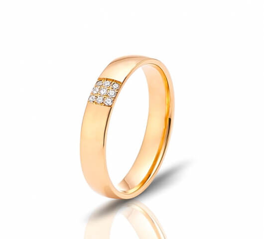 Wedding ring in 18 Karat gold - WRW018 - image 2