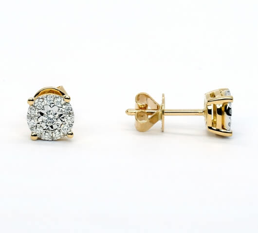 Earrings in 18 karat gold - EA001 - image 2