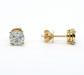 Earrings in 18 karat gold - EA001 - image 2