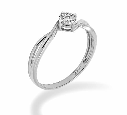 Engagement ring in 18 karat gold - SOL002 - image 1