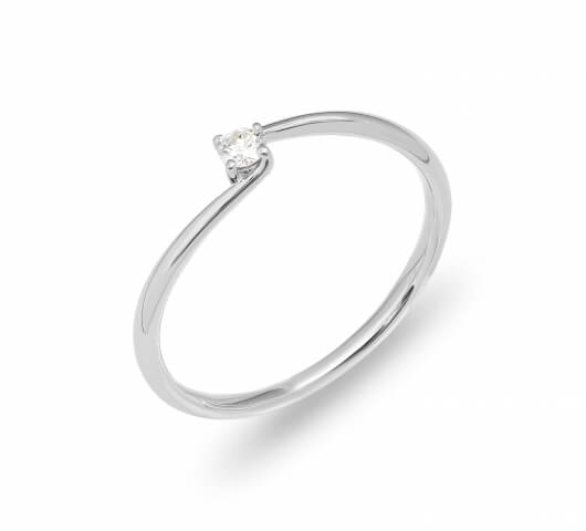 Engagement ring in 18 karat gold - SOL003 - image 1