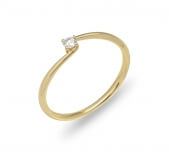 Engagement ring in 18 karat gold - SOL003 - image 2