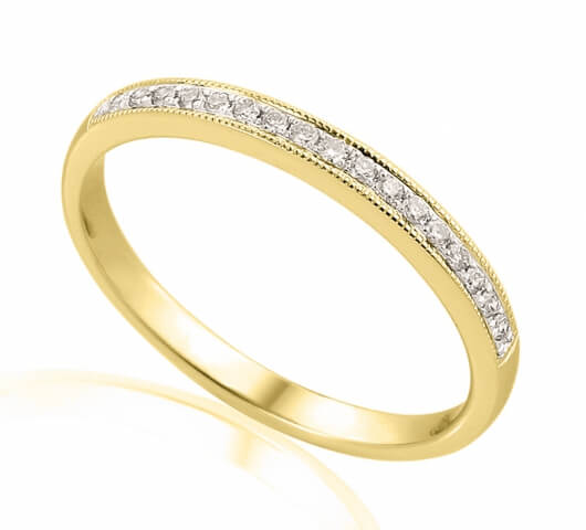 Half eternity ring in 18 karat gold - HET004 - image 2