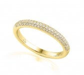 Half eternity ring in 18 karat gold - HET006 - image 2