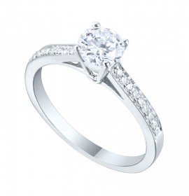 Diamond engagement ring in 18 Karat gold - R16773
