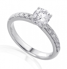 Diamond engagement ring in 18 Karat gold - R43115