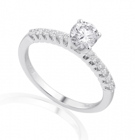 Diamond engagement ring in 18 Karat gold - R43119