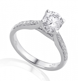 Diamond engagement ring in 18 Karat gold - R43161
