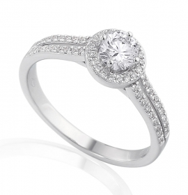 Diamond engagement ring in 18 Karat gold - R44137