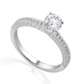 Diamond engagement ring in 18 Karat gold - R46174