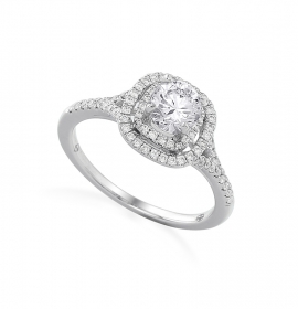 Diamond engagement ring in 18 Karat gold - R53888