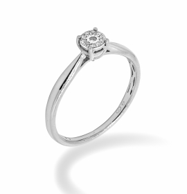 Engagement ring in 18 karat gold - SOL001