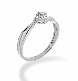 Engagement ring in 18 karat gold - SOL002