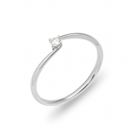 Engagement ring in 18 karat gold - SOL003